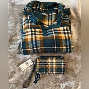 Vera Bradley wallet and pullover